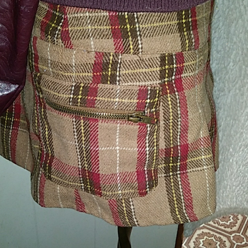 Hollister wool school girl skirt
